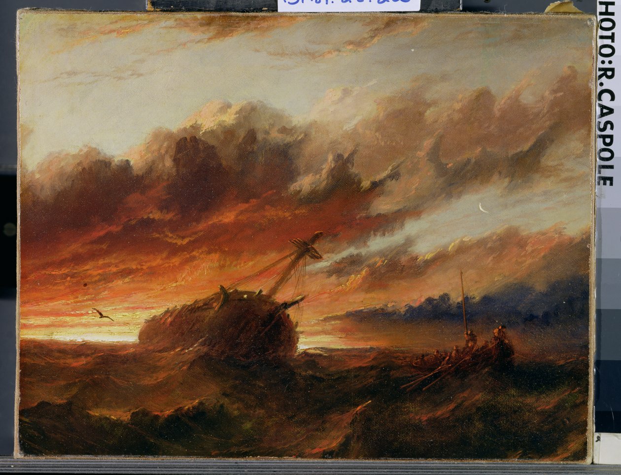 Hajótörés, 1850 körül alkotó: Francis Danby