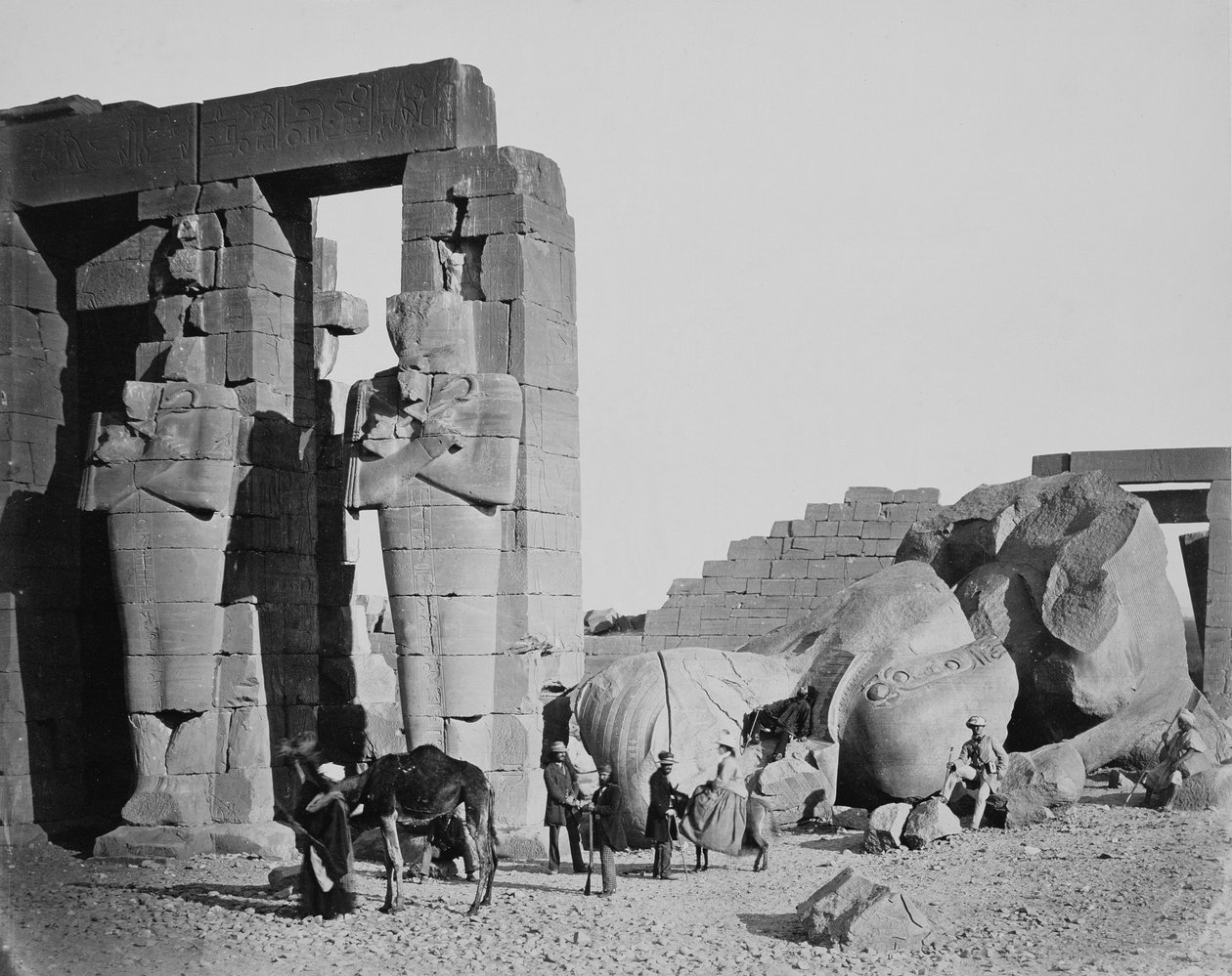A Ramesseum, Théba, Egyiptom, 1858 alkotó: Francis Frith