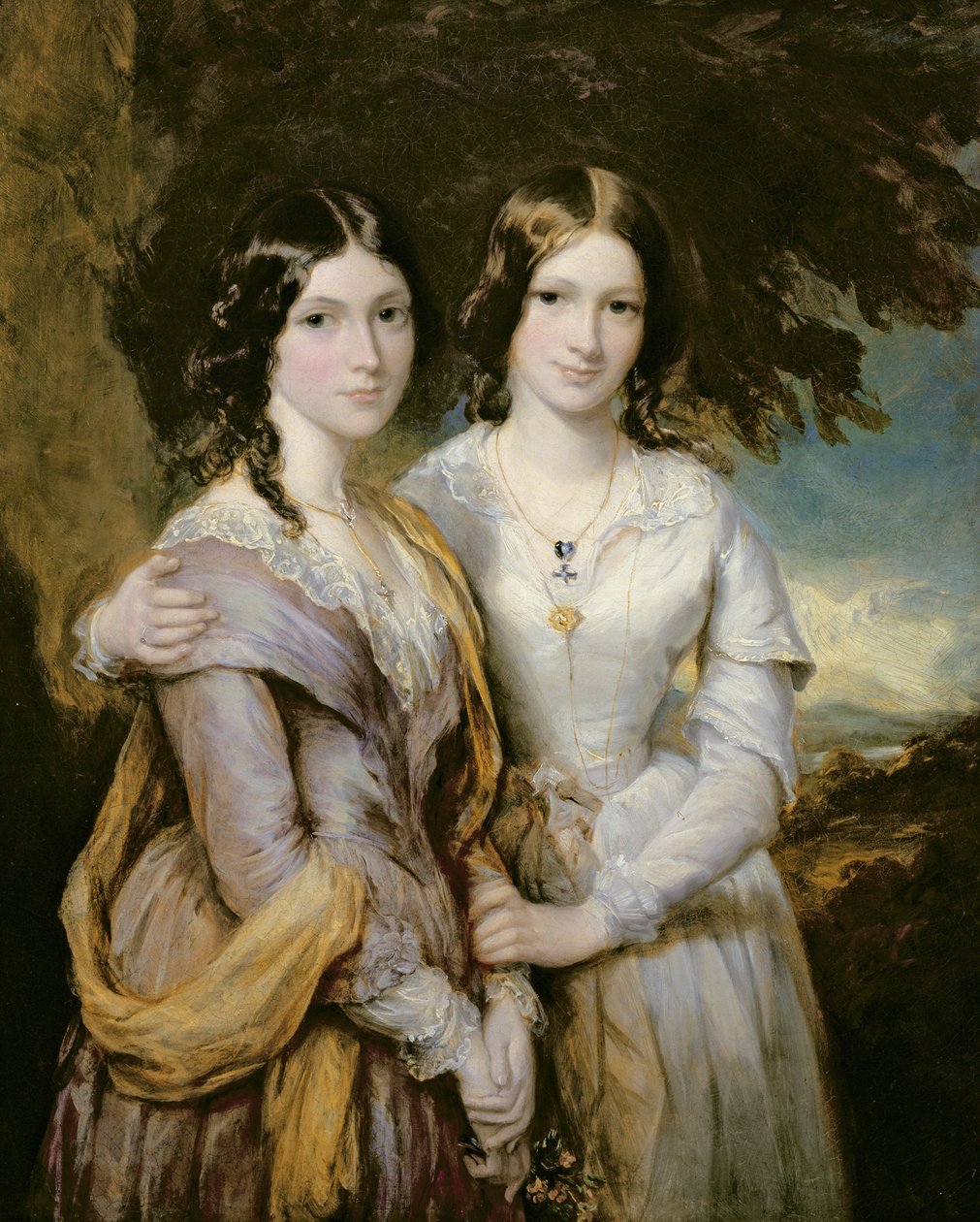 Annabella, Lady Lamington és Frederica, Scarbrough grófnője, Andrew Robert Drummond lányai alkotó: Francis Grant