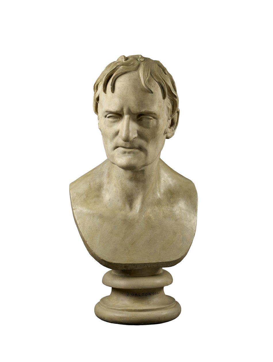 John Dalton DCL mellszobra, 1834 (gipsz) alkotó: Francis Legatt Chantrey