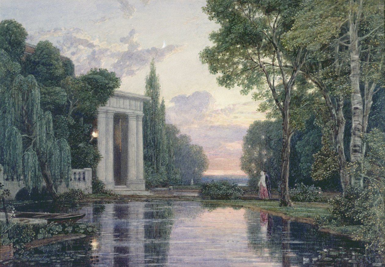 Az alkonyi séta alkotó: Francis Oliver Finch
