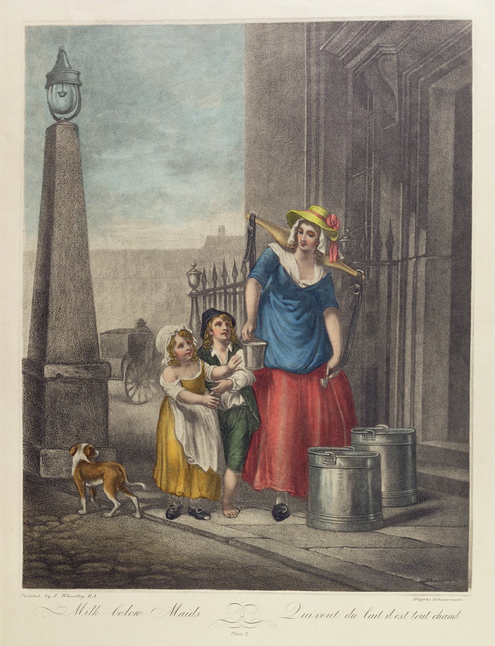 Milk Below Maids, Plate 2 a 