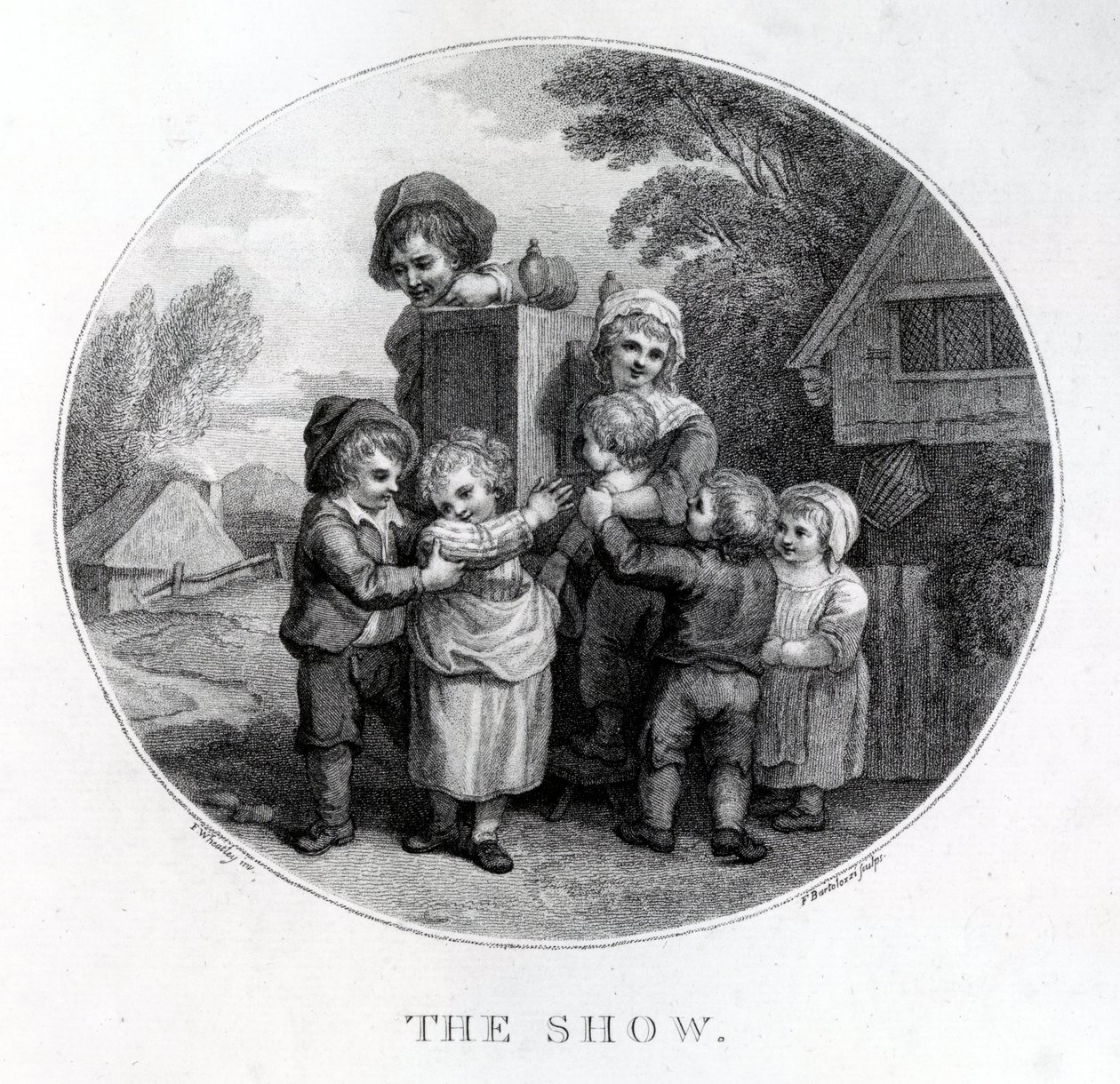 The Peep Show, 1789 alkotó: Francis Wheatley