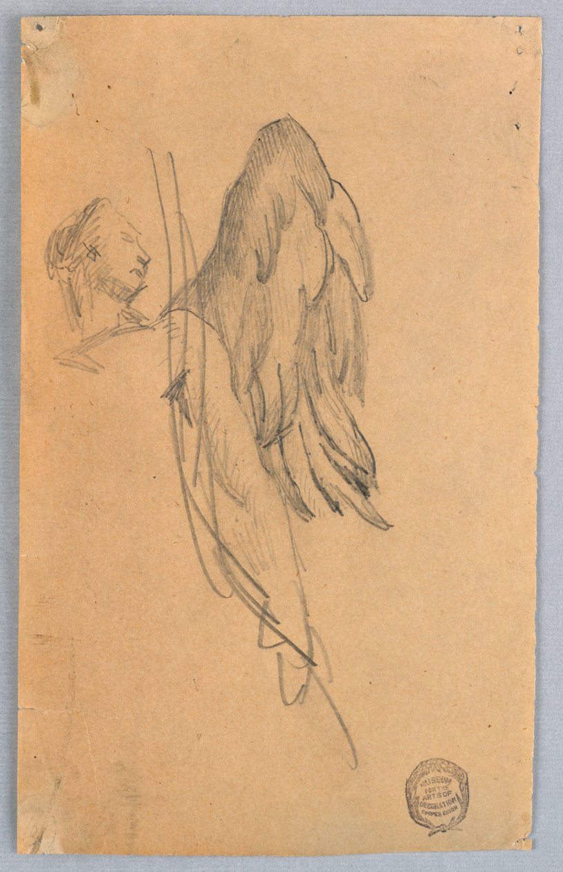Vázlat egy angyalról alkotó: Francis Augustus Lathrop