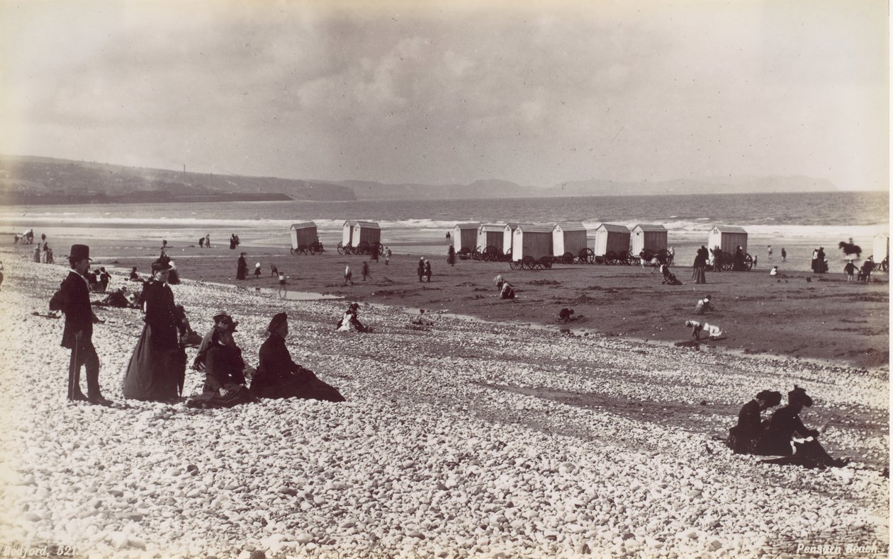 Pensarn Beach, 1870-es évek. alkotó: Francis Bedford