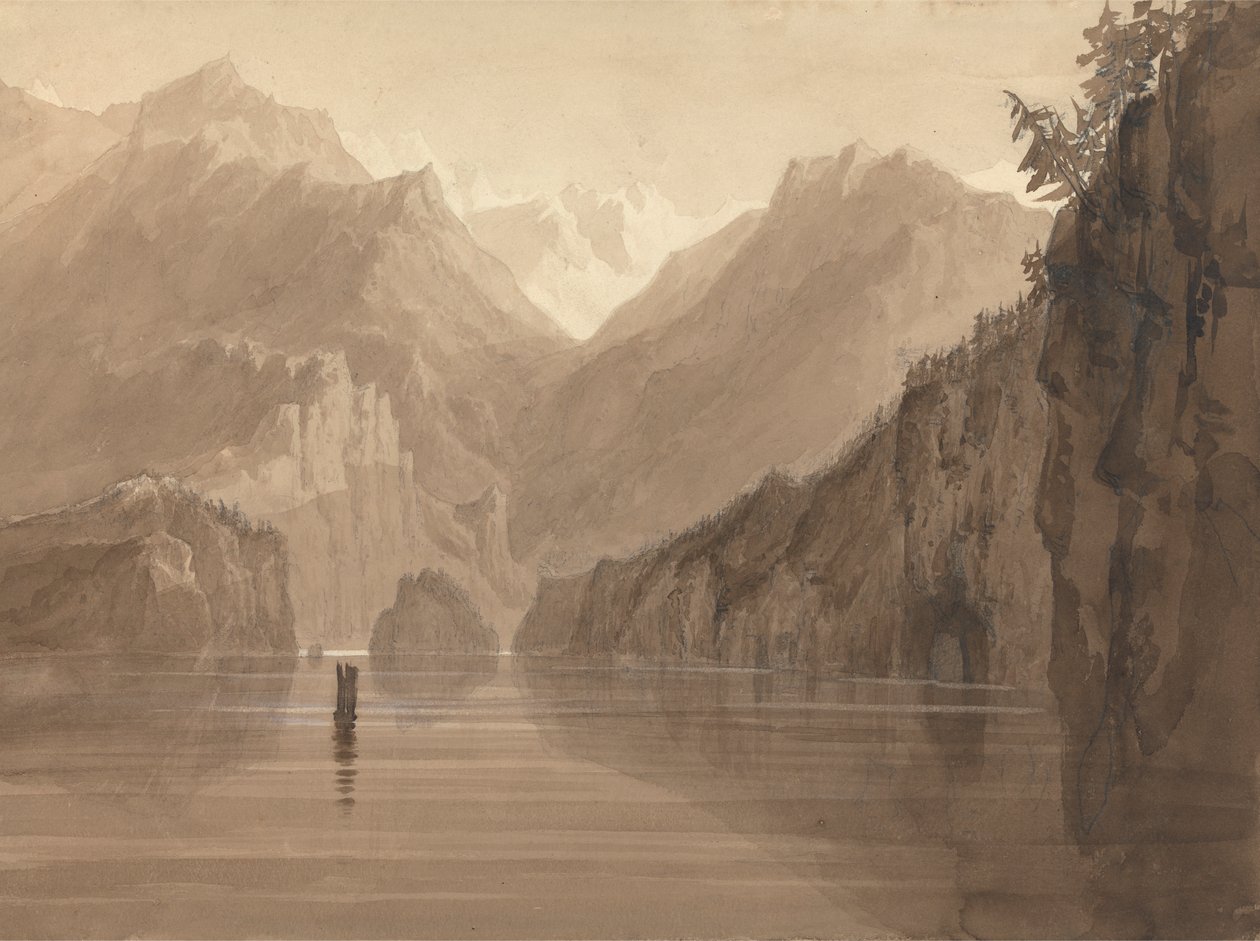 Egy tó Norvégiában alkotó: Francis Danby