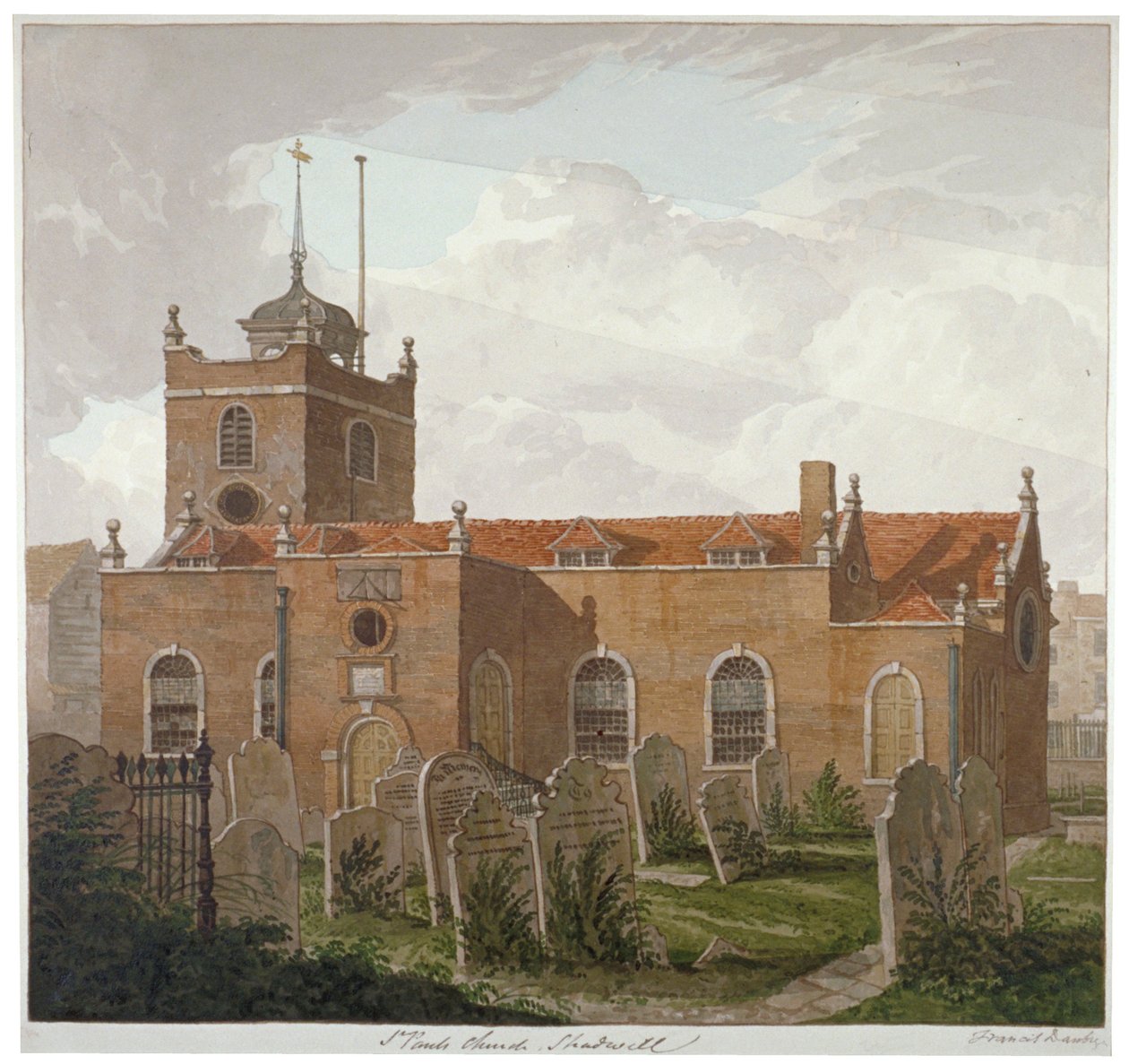 Szent Pál templom, Shadwell, London, 1810 alkotó: Francis Danby
