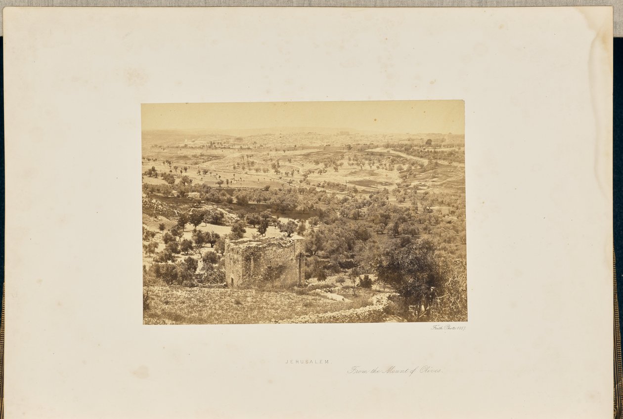 Jeruzsálem, az Olajfák hegyéről alkotó: Francis Frith