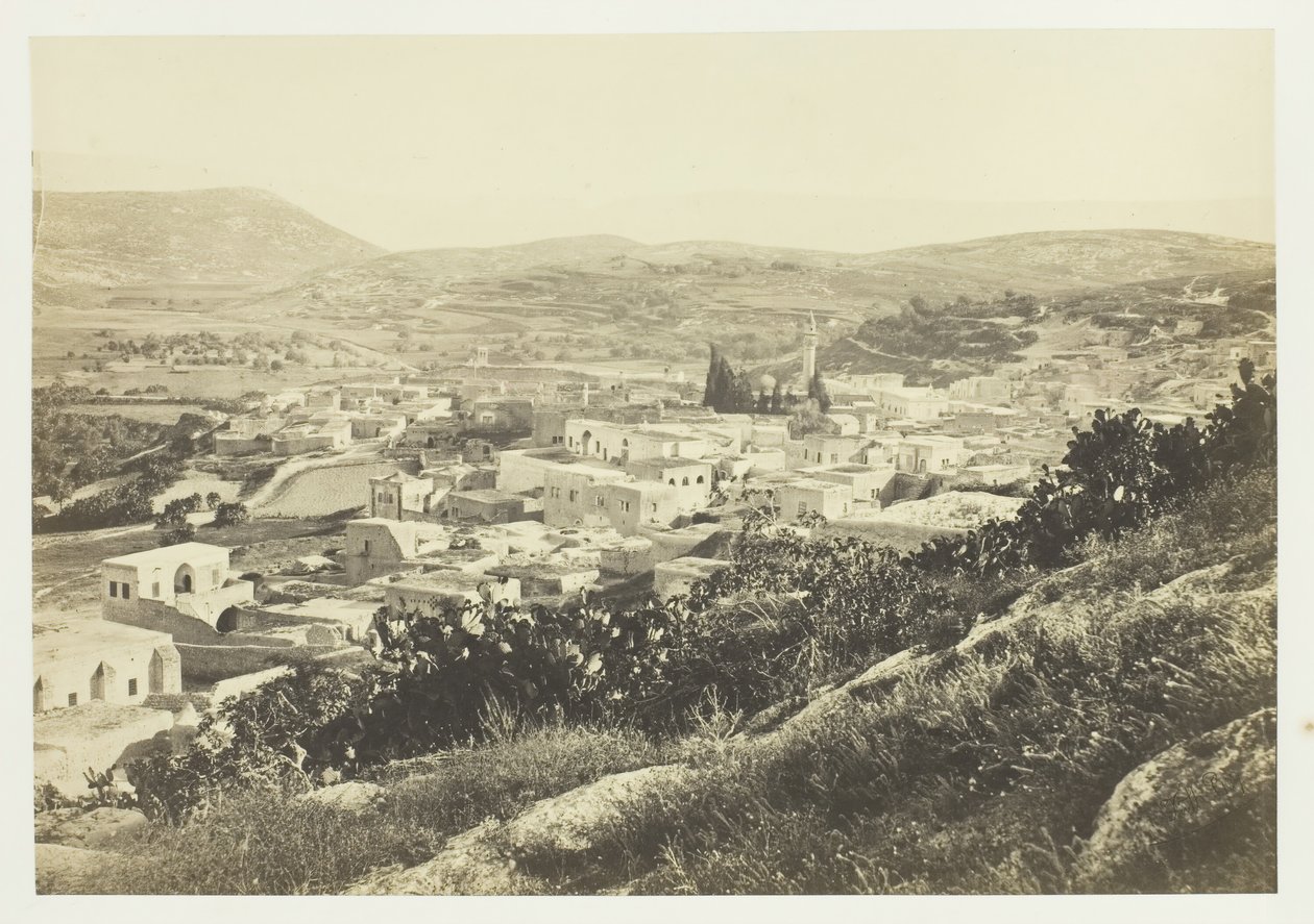 Názáret, Északnyugatról, 1857. alkotó: Francis Frith