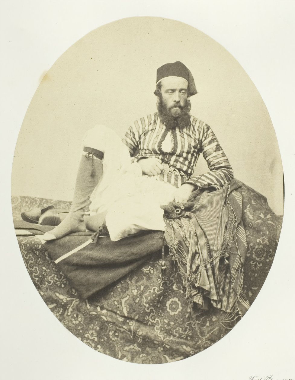 Portré, török nyári viselet, 1857. alkotó: Francis Frith