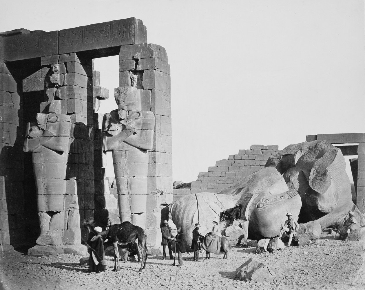 A Ramesseum, Théba, Egyiptom, 1858 alkotó: Francis Frith