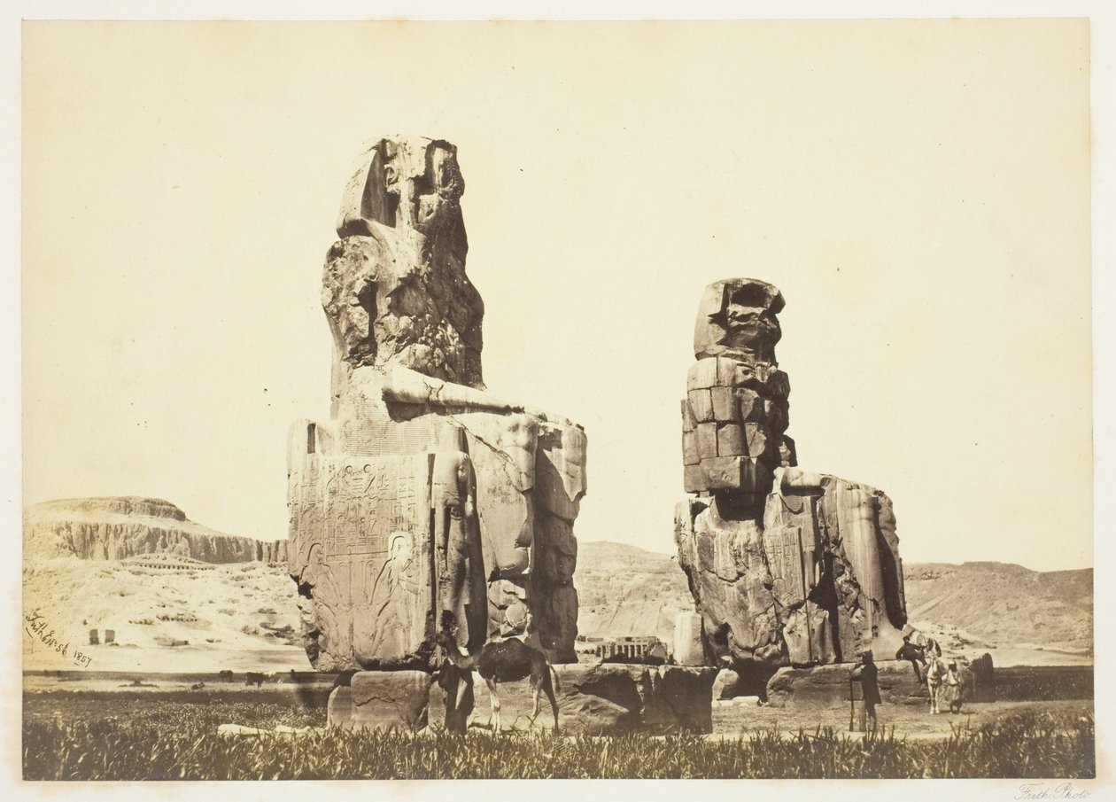 Memnon szobrai alkotó: Francis Frith