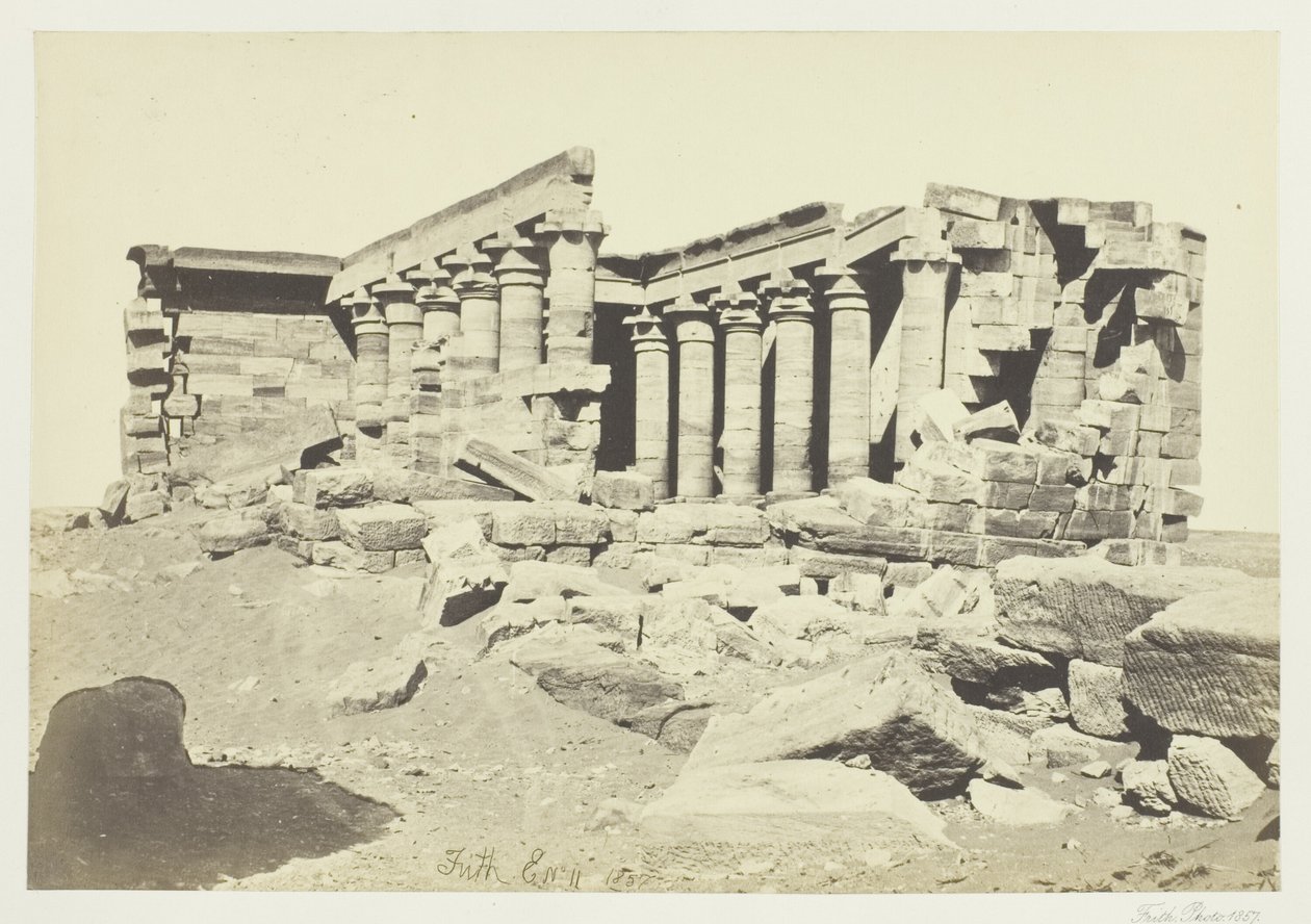 Maharaka temploma, Núbia alkotó: Francis Frith