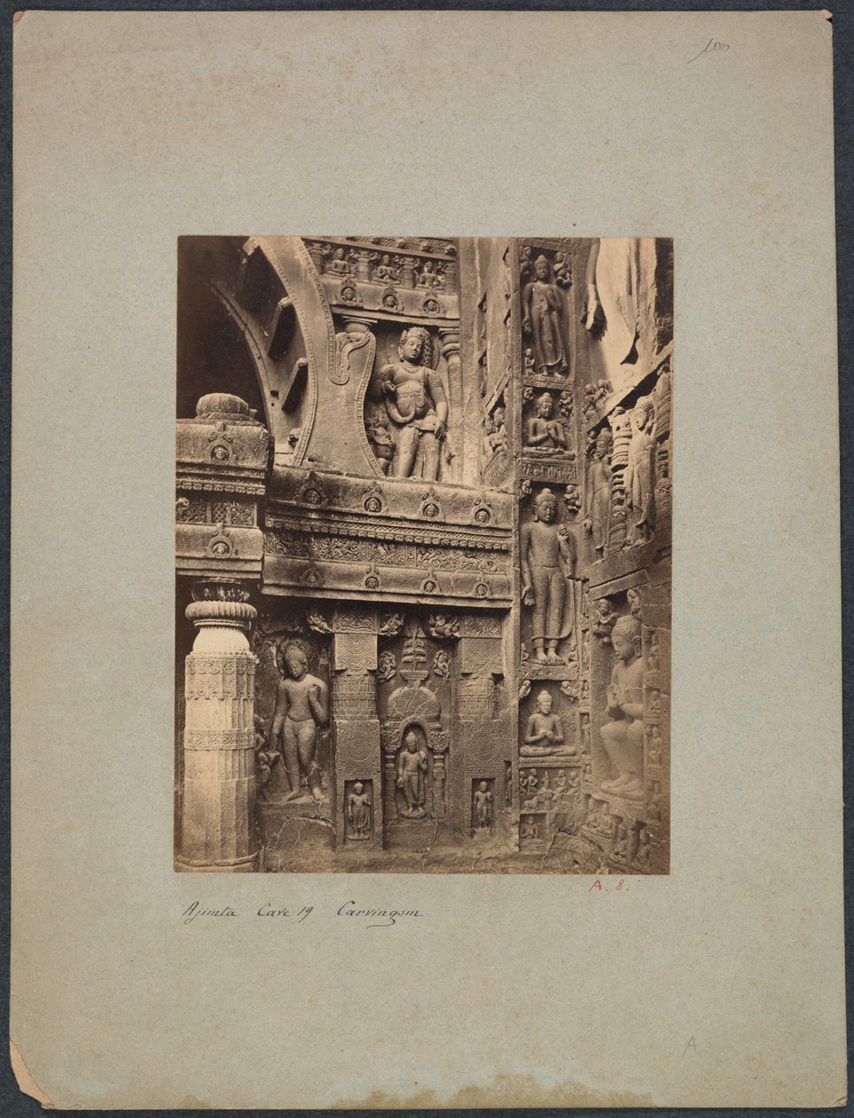 számú Ajinta-barlang 19. 1850-1870. alkotó: Francis Frith and Co.