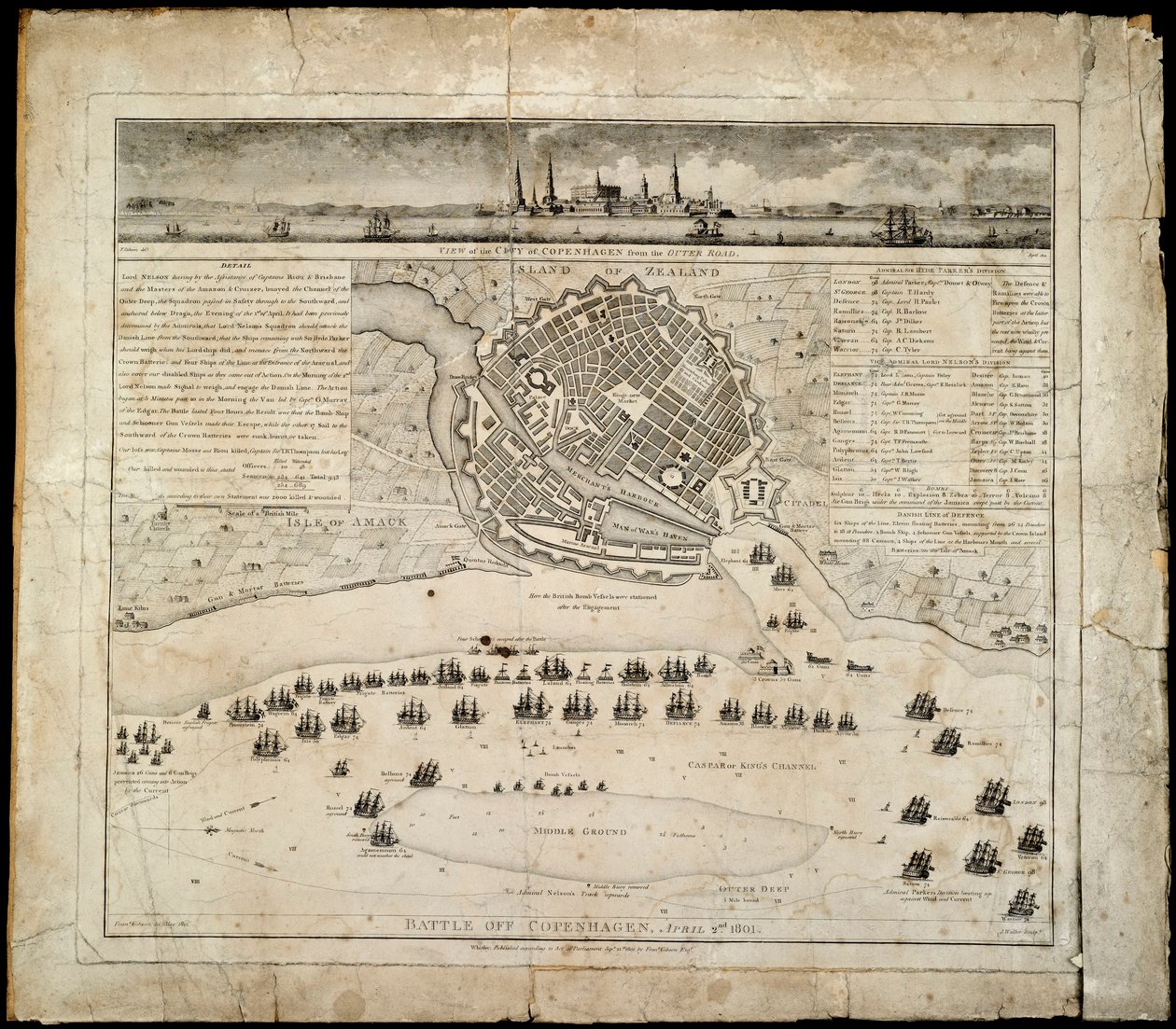 Koppenhágai csata, 1801. április 2. alkotó: Francis Gibson
