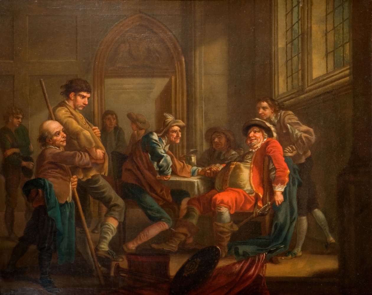 Sir John Falstaff újoncokat gyűjt, 1765. alkotó: Francis Hayman