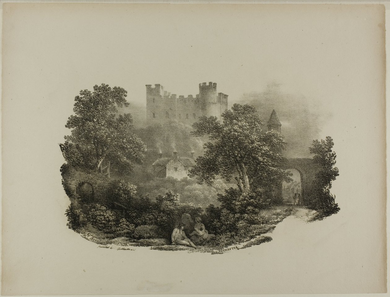 Chester, 1821 alkotó: Francis Nicholson
