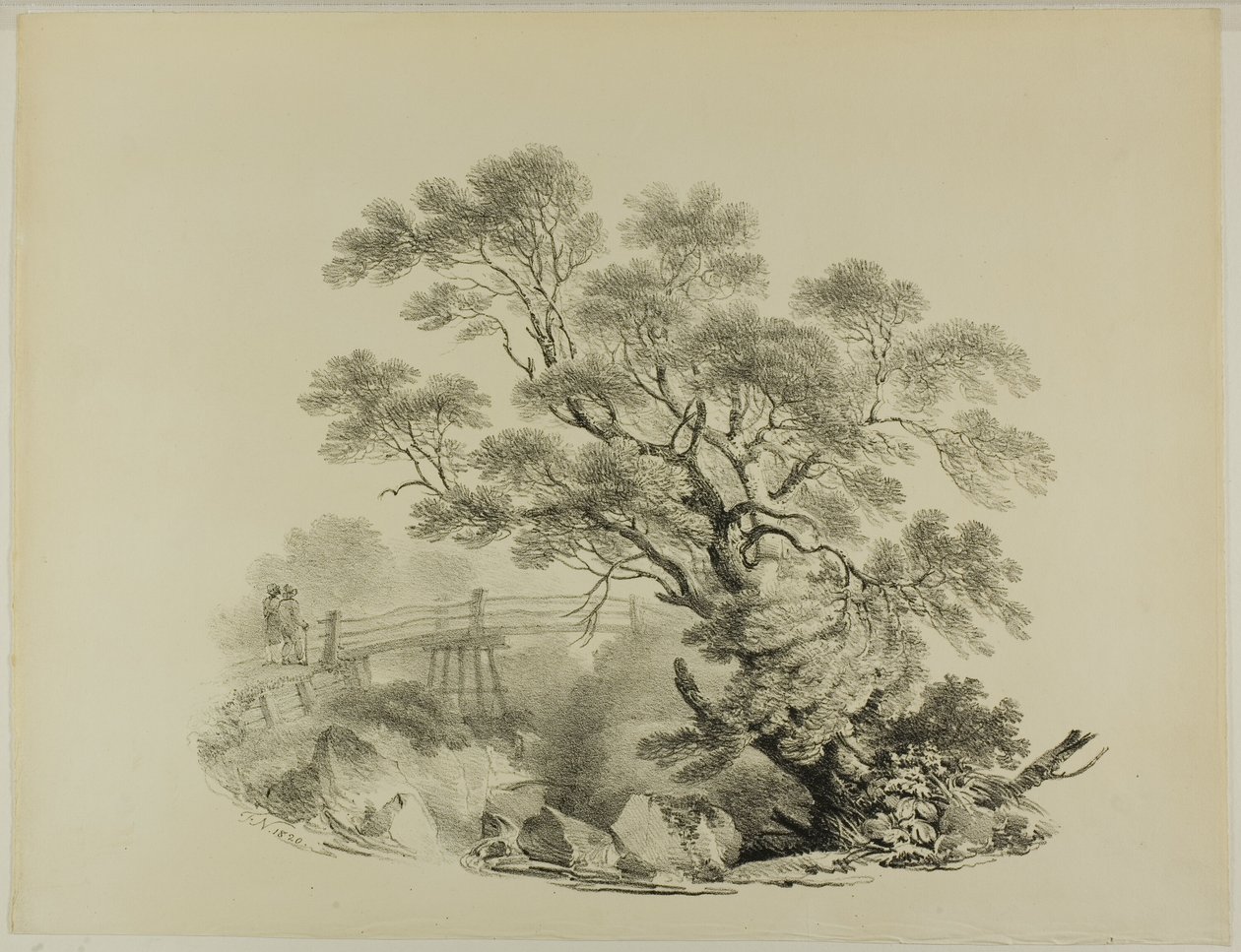 Fa és gyaloghíd alkotó: Francis Nicholson