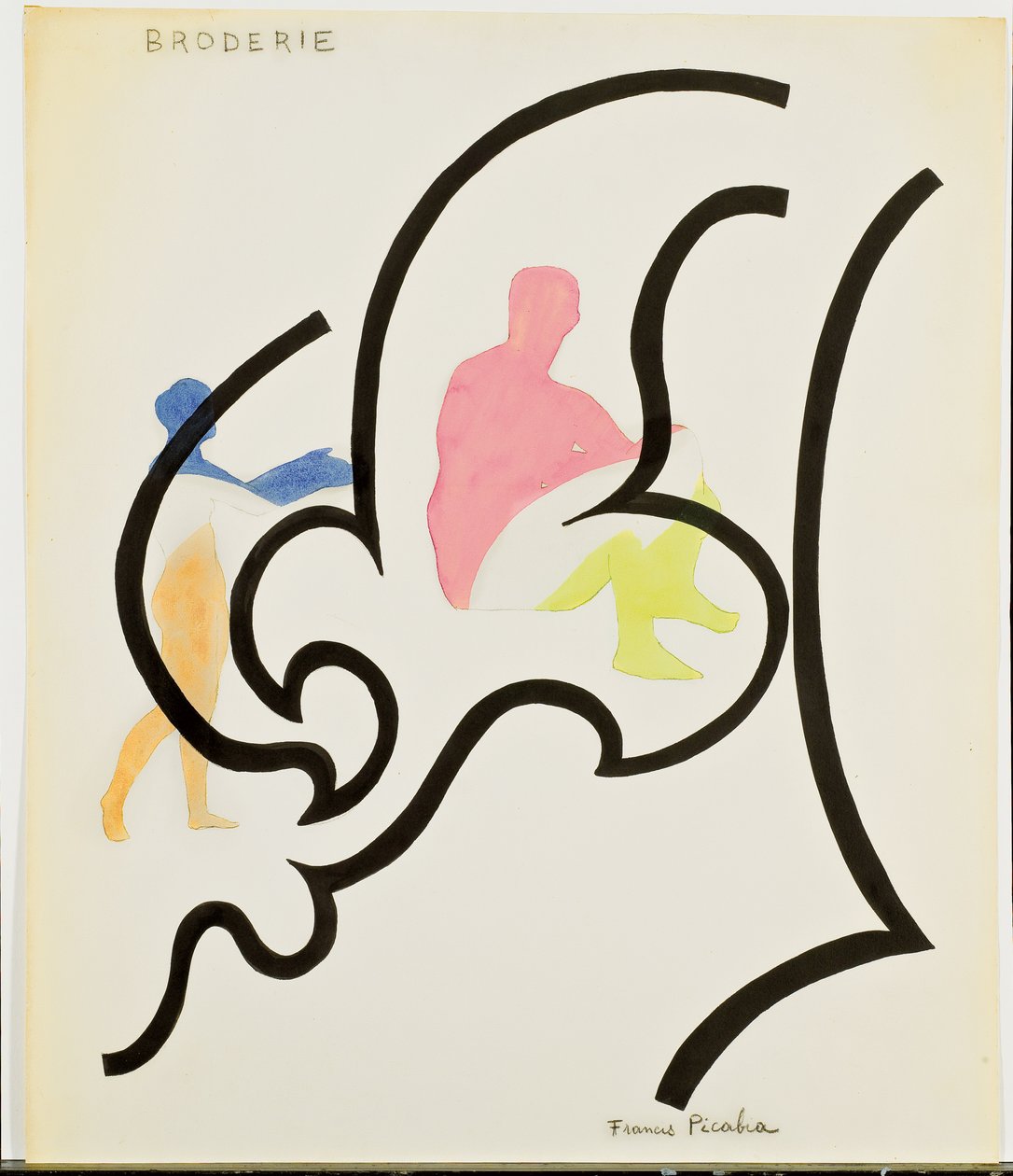 Hímzés; Broderie alkotó: Francis Picabia