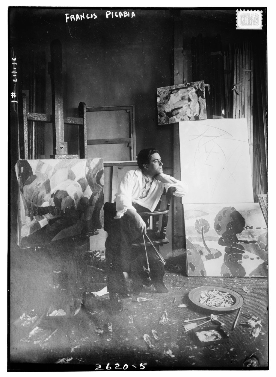 Francis Picabia, 1910-15 körül (fekete-fehér fotó) alkotó: Francis Picabia