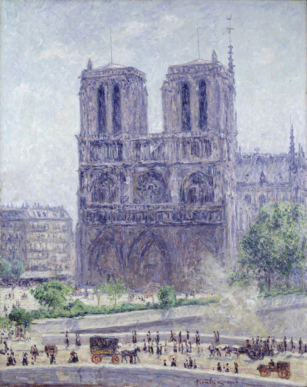 Notre Dame a reggeli napfényben alkotó: Francis Picabia