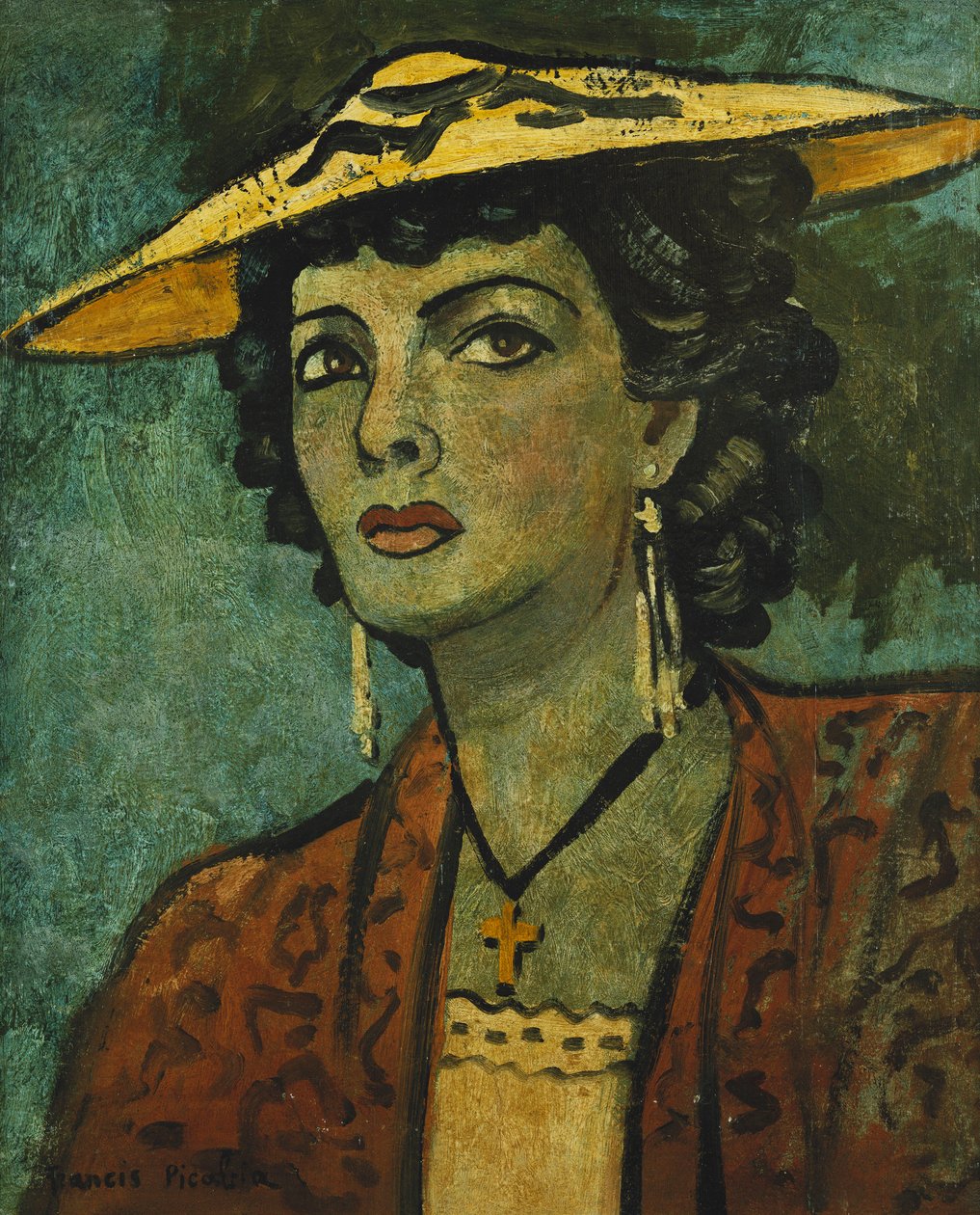 A sárga kalap; Le Chapeau Jaune alkotó: Francis Picabia