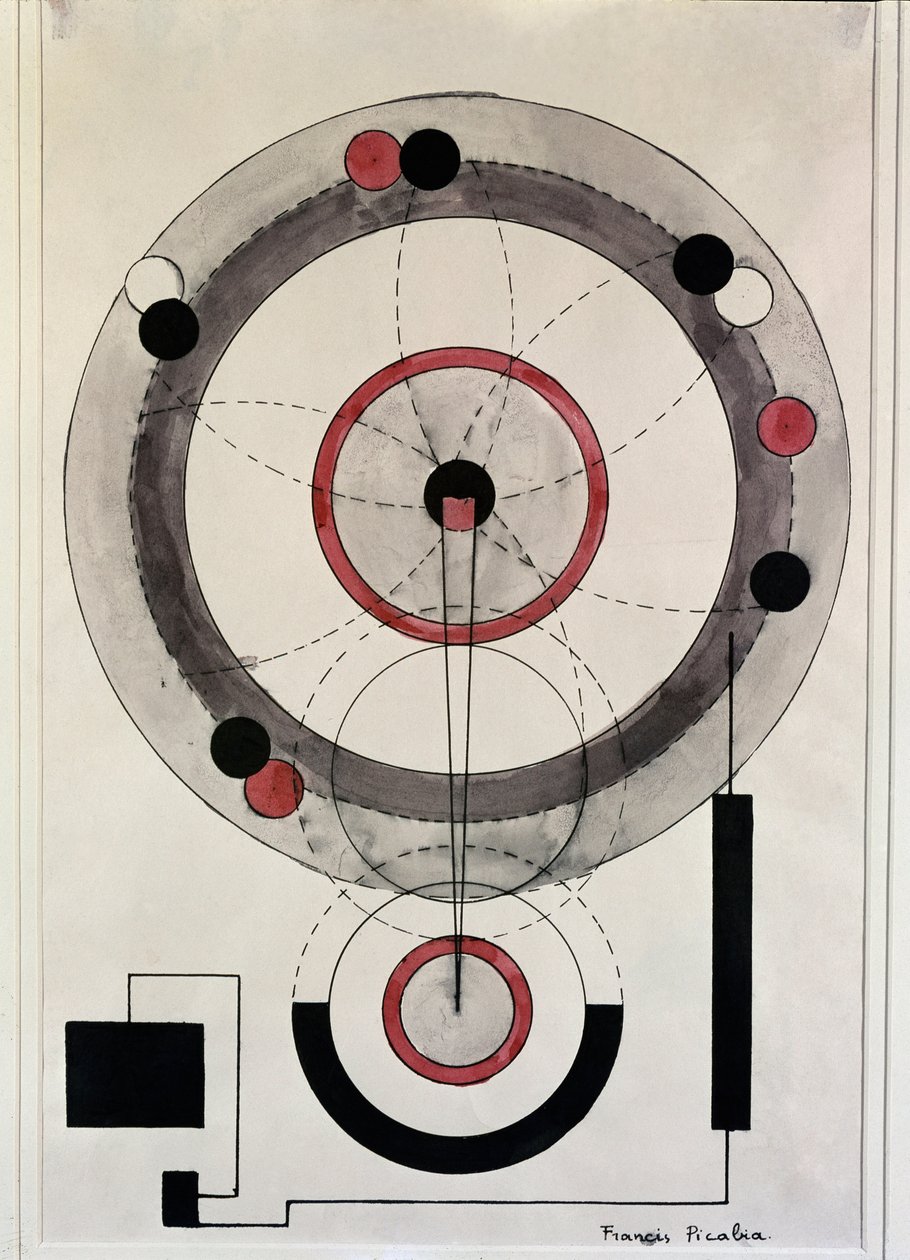 Cím nélkül (akvarell) alkotó: Francis Picabia