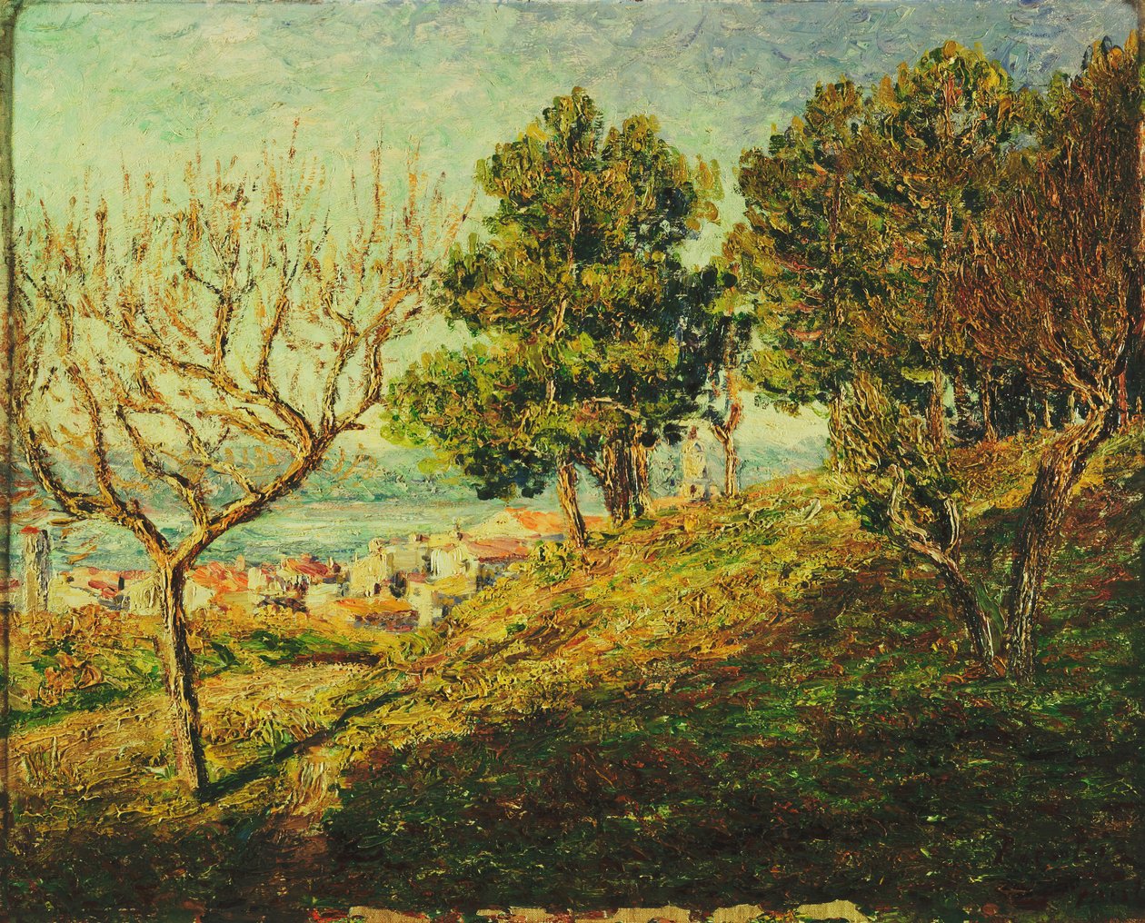 Saint-Tropez látképe; Vue de Saint-Tropez alkotó: Francis Picabia