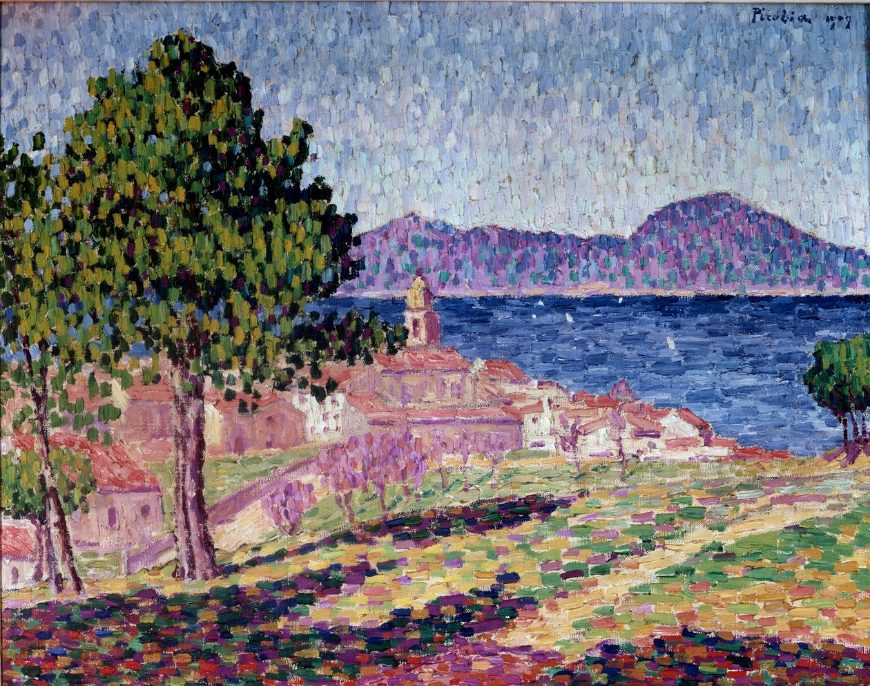 Saint Tropez látképe, a Citadella alkotó: Francis Picabia