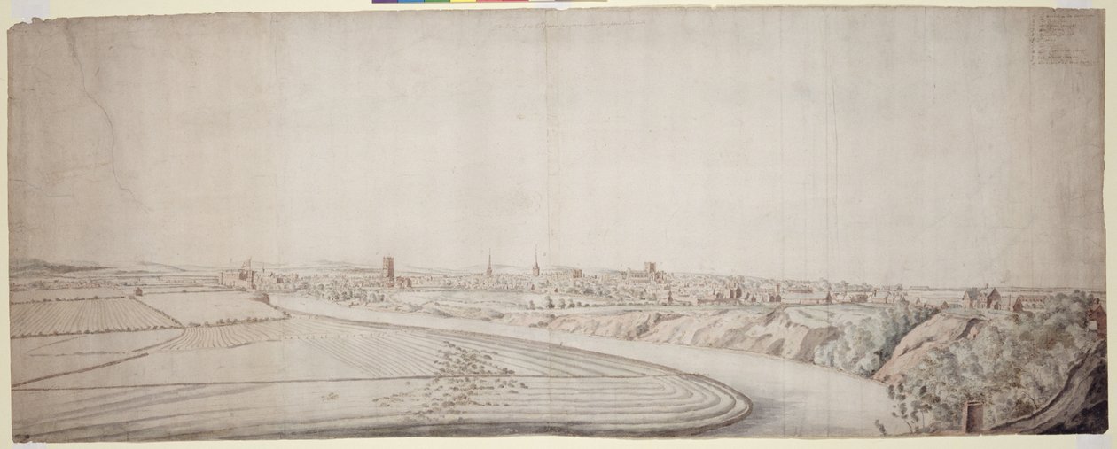 Chester kilátása alkotó: Francis Place