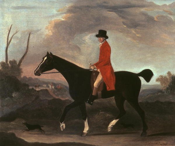 Ember lóháton alkotó: Francis Sartorius