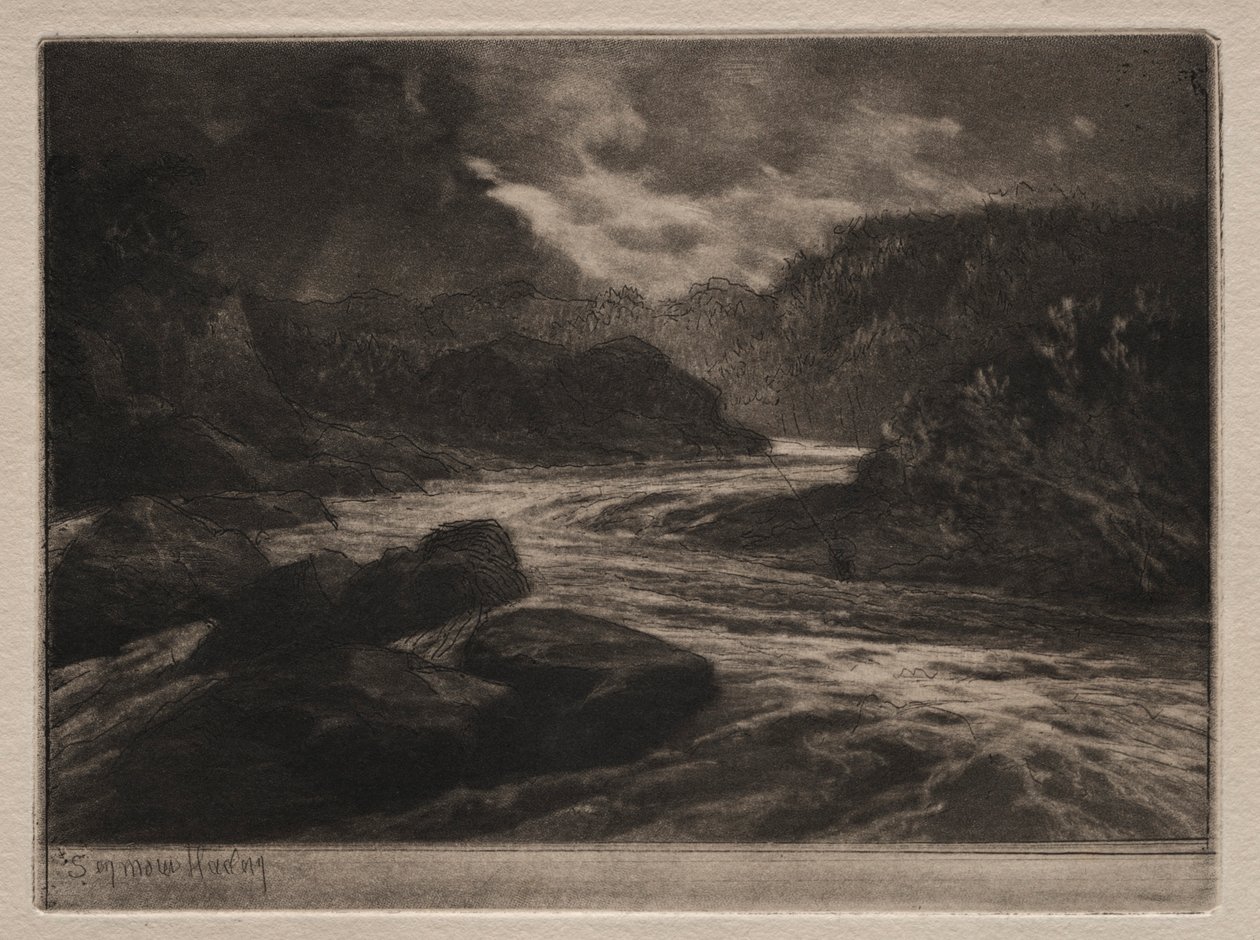 Lazac folyó. alkotó: Francis Seymour Haden