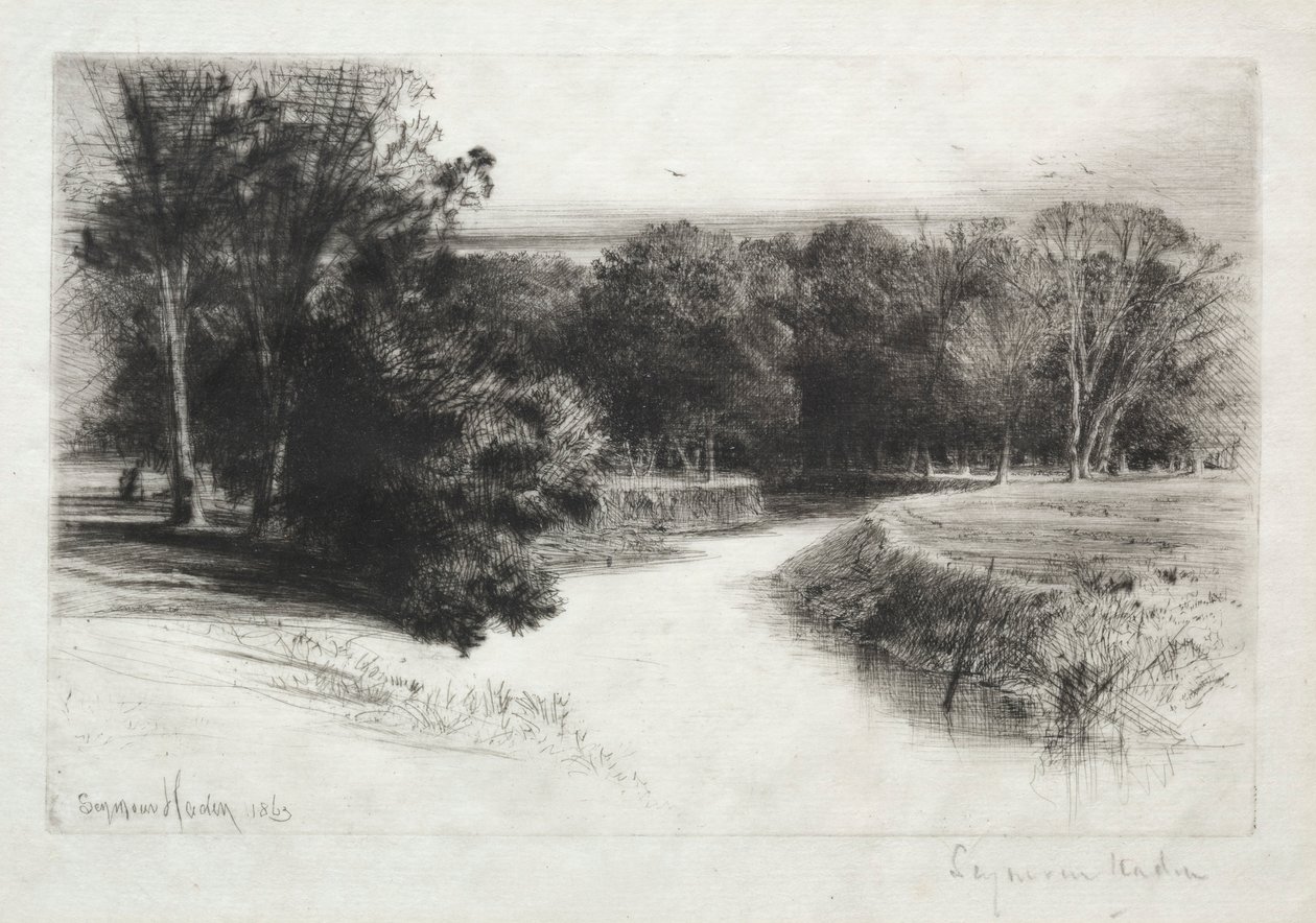 Naplemente Írországban, 1863. alkotó: Francis Seymour Haden