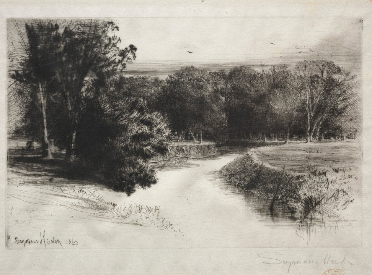 Naplemente Írországban, 1863. alkotó: Francis Seymour Haden