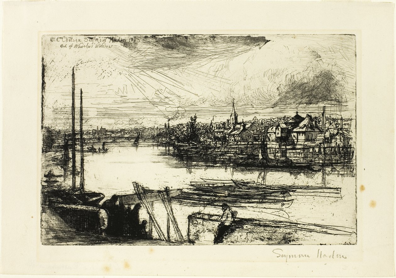 Battersea Reach alkotó: Francis Seymour Haden