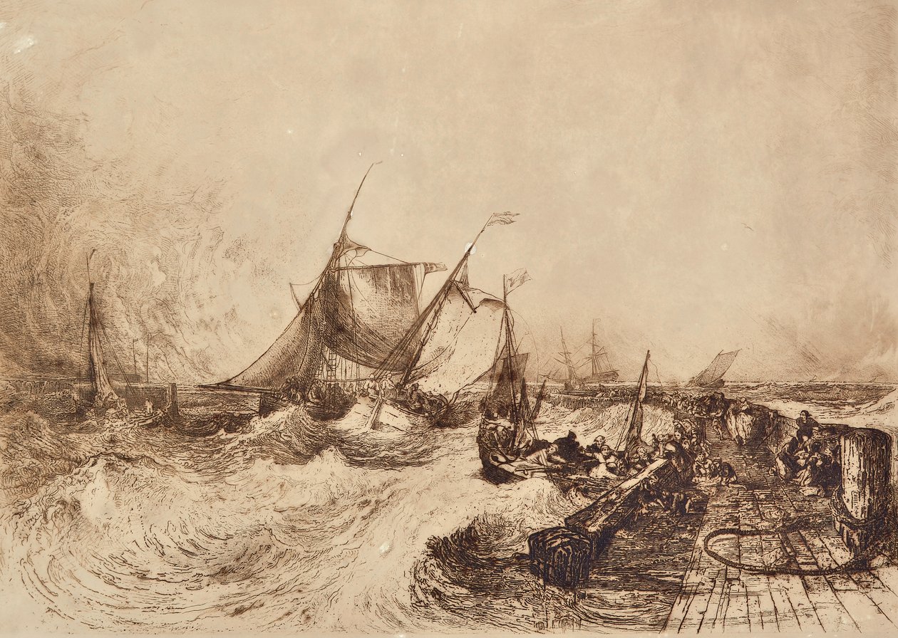 Calais kikötője alkotó: Francis Seymour Haden