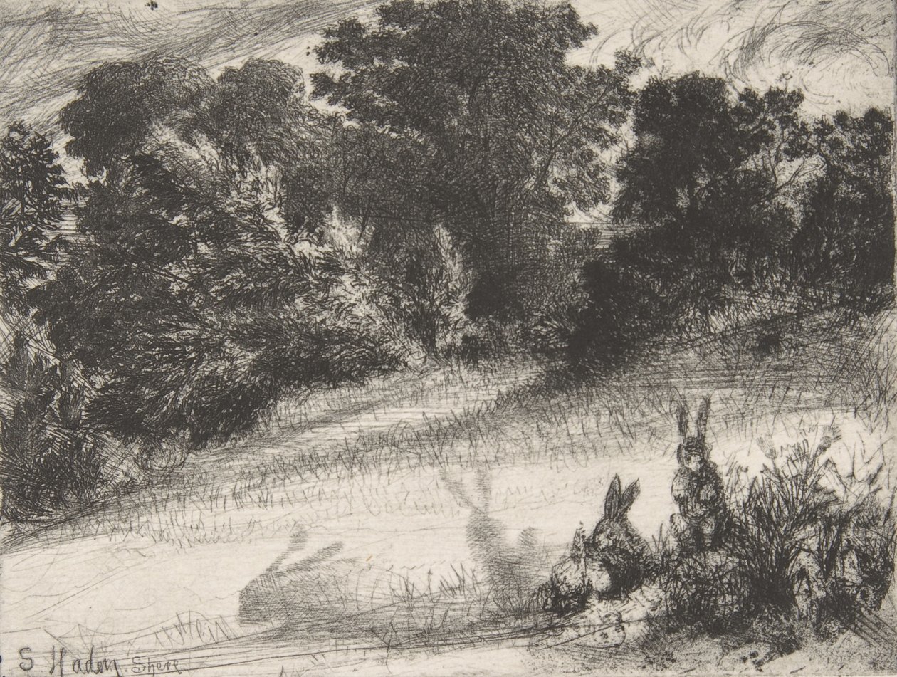 Combe Bottom, 1860., 1860. alkotó: Francis Seymour Haden