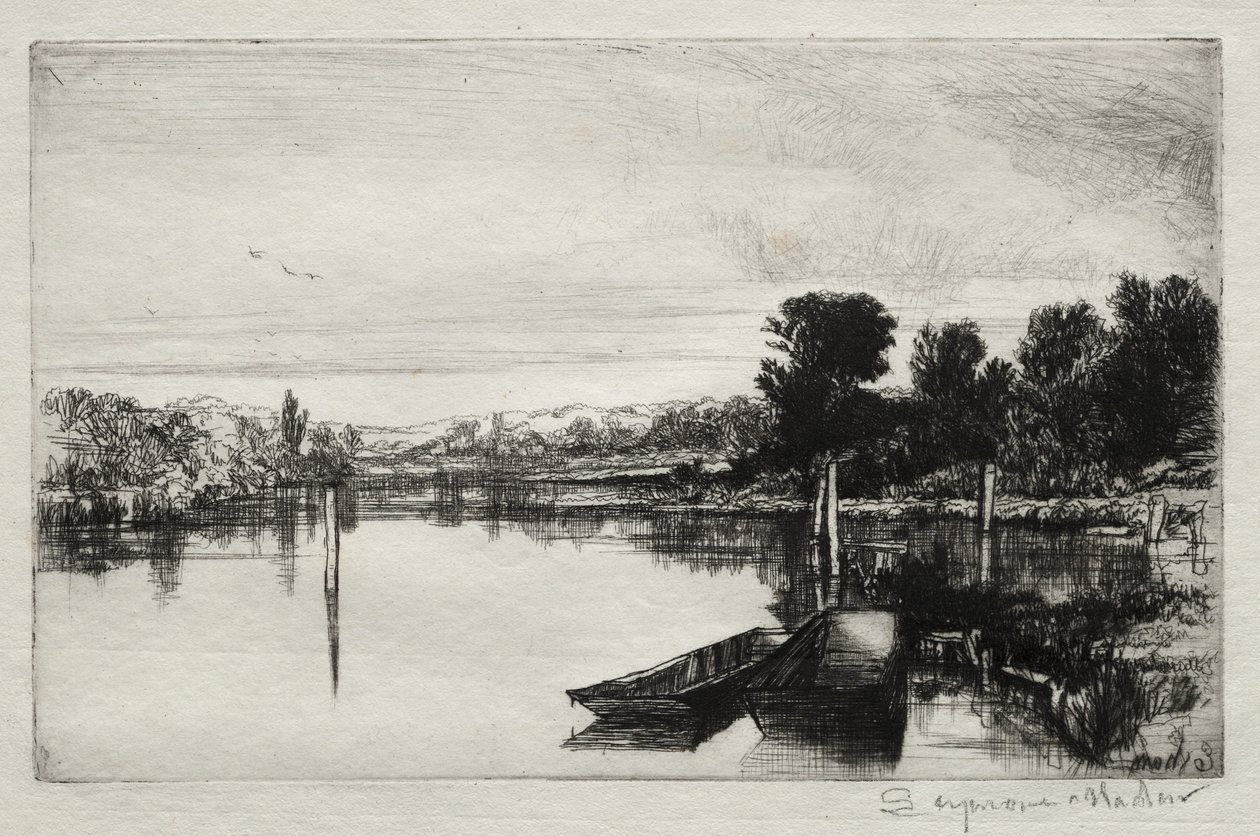 Egham, 1859. alkotó: Francis Seymour Haden