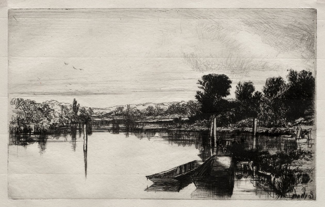 Egham, 1859. alkotó: Francis Seymour Haden