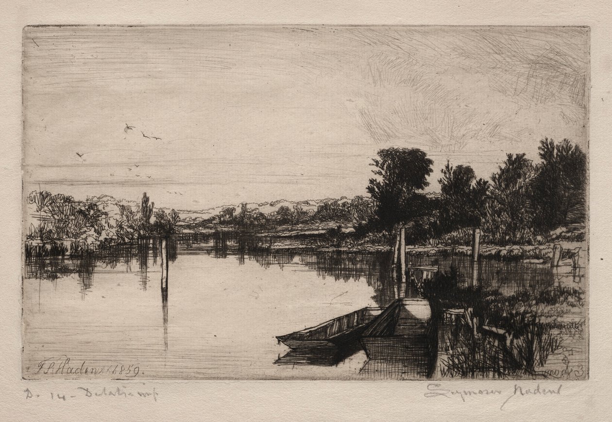 Egham, 1859. alkotó: Francis Seymour Haden