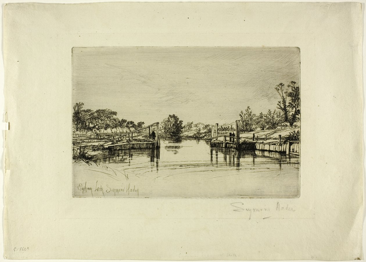 Egham Lock alkotó: Francis Seymour Haden