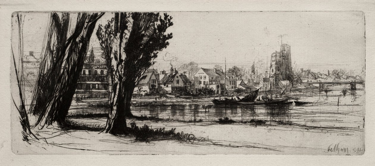 Fulham. alkotó: Francis Seymour Haden