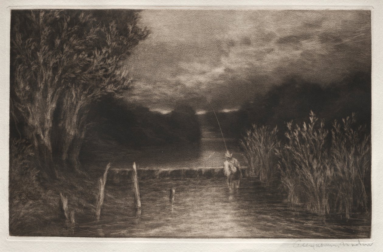 Szürkehalászat, 1897. alkotó: Francis Seymour Haden