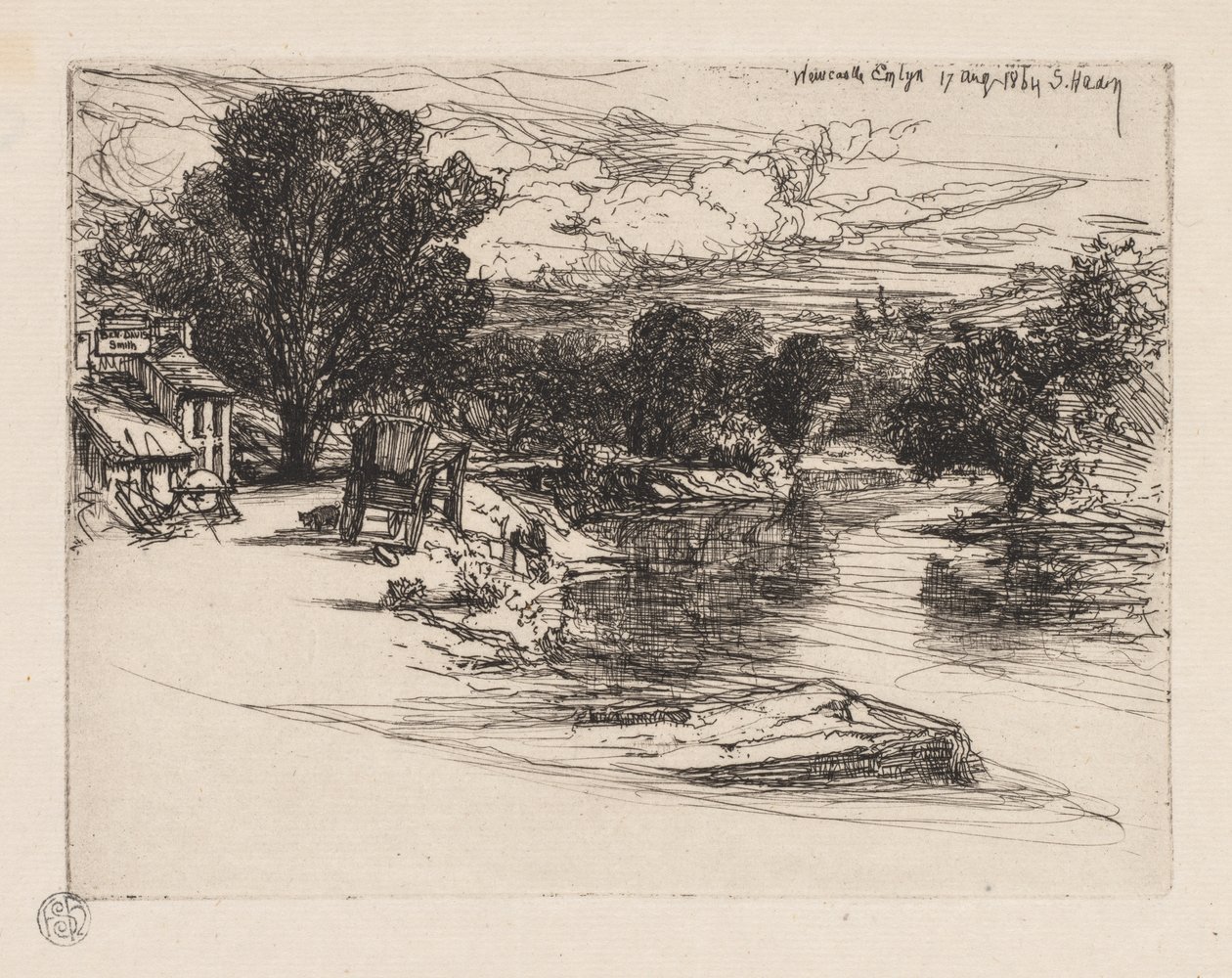 A Smyth háza. alkotó: Francis Seymour Haden