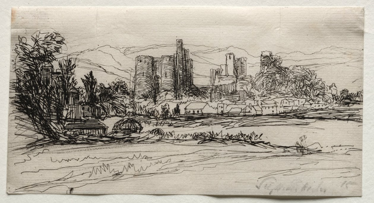 Kidwelly-kastély, 1859. alkotó: Francis Seymour Haden