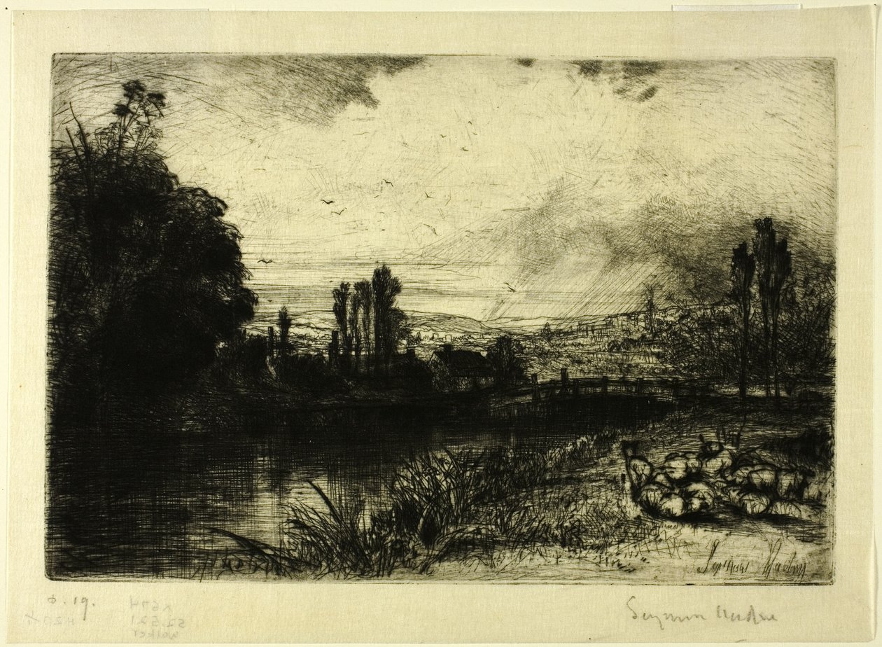 A Teszten alkotó: Francis Seymour Haden