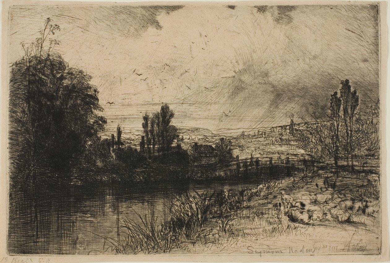 A Teszten alkotó: Francis Seymour Haden