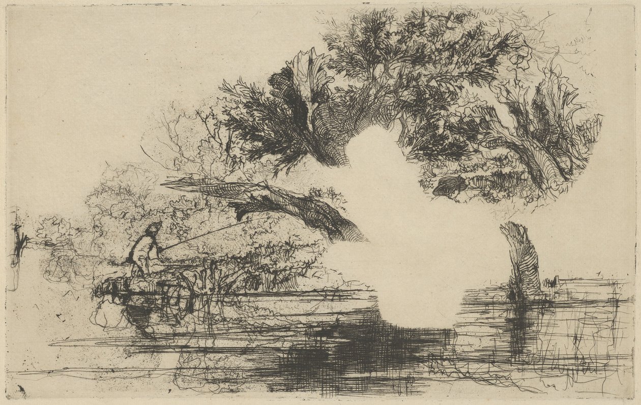 Penton Hook, 1864., 1864. alkotó: Francis Seymour Haden