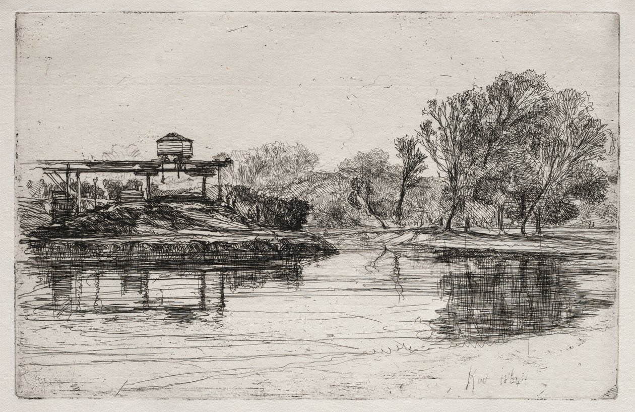 Vasúti behatolás, 1864. alkotó: Francis Seymour Haden
