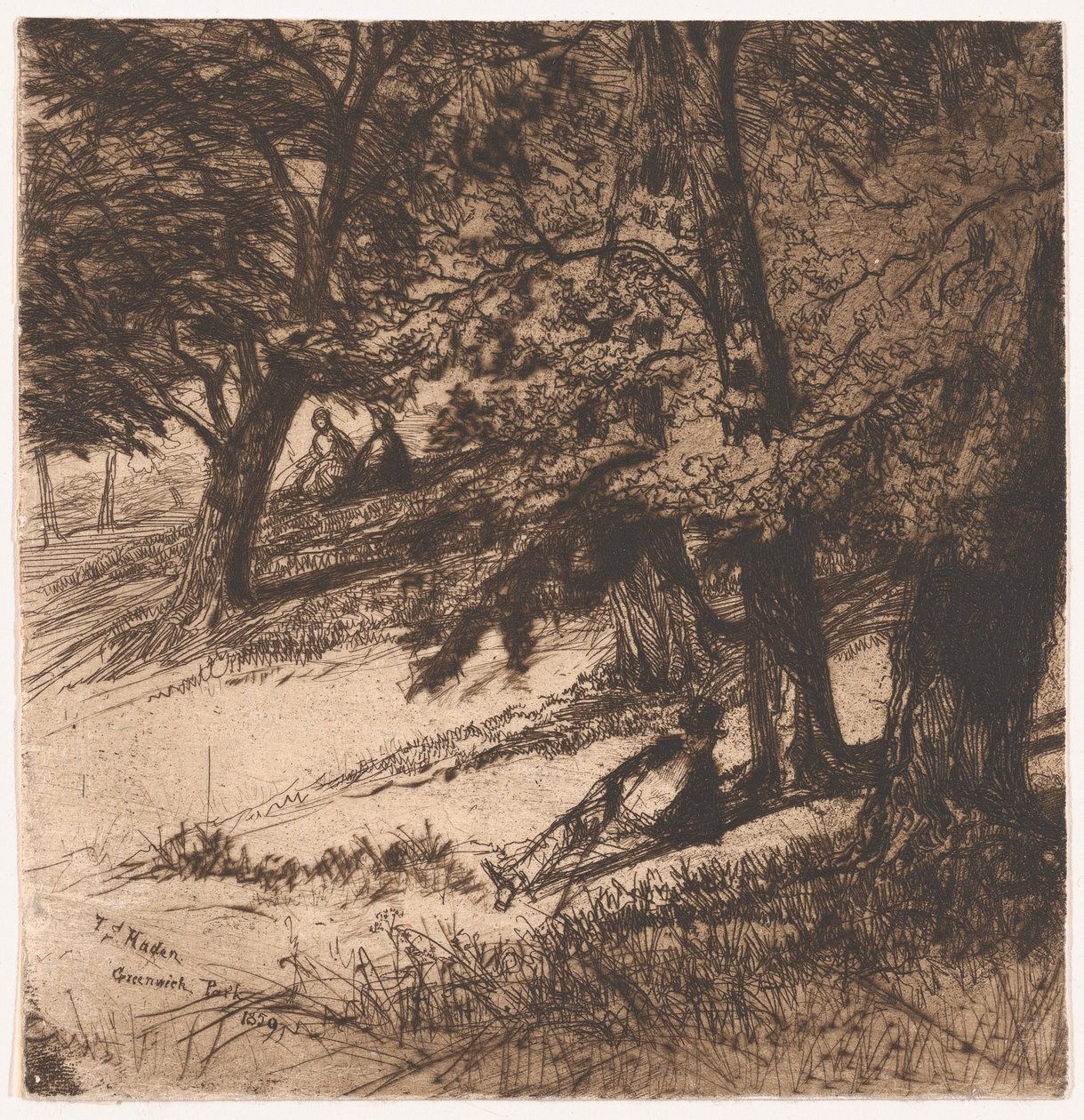 Fedő alatt..., 1859., 1859. alkotó: Francis Seymour Haden